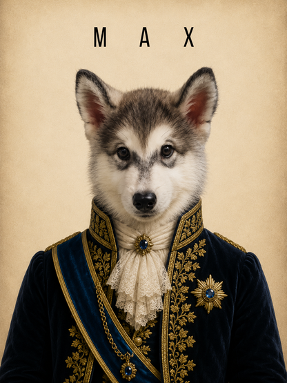 Custom Royal Pet Portrait