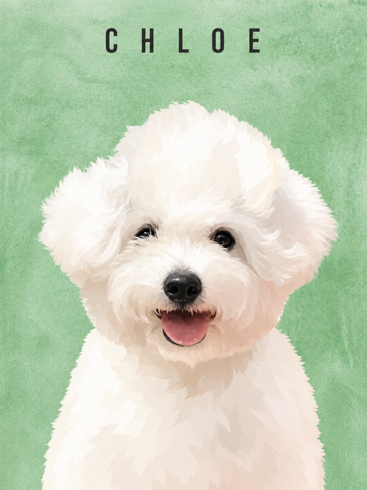 Custom Modern Pet Portrait